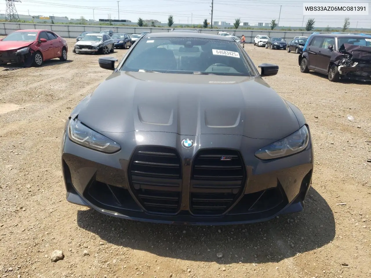 2021 BMW M4 Competition VIN: WBS33AZ06MCG81391 Lot: 64683425