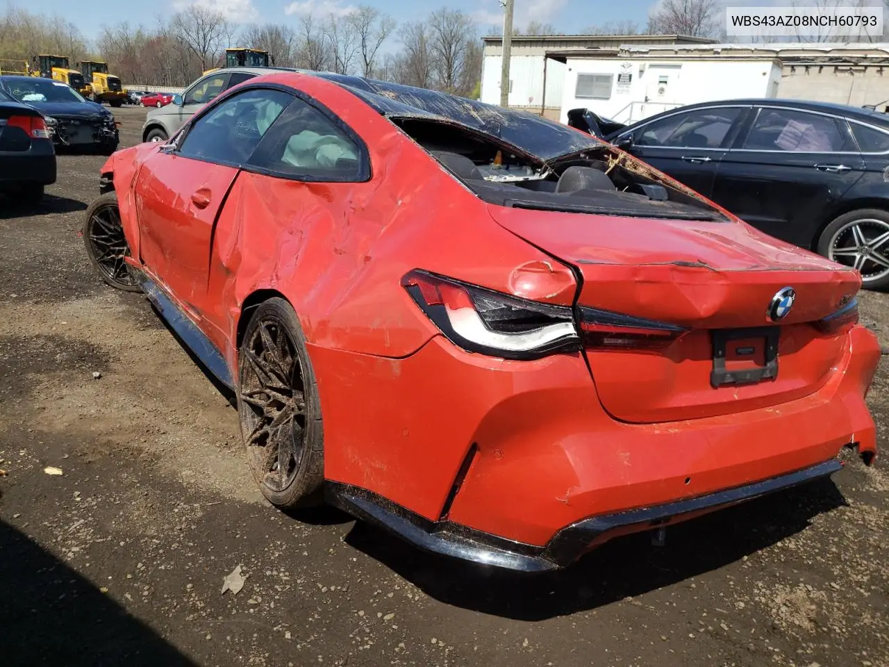 2022 BMW M4 Competition VIN: WBS43AZ08NCH60793 Lot: 53933745