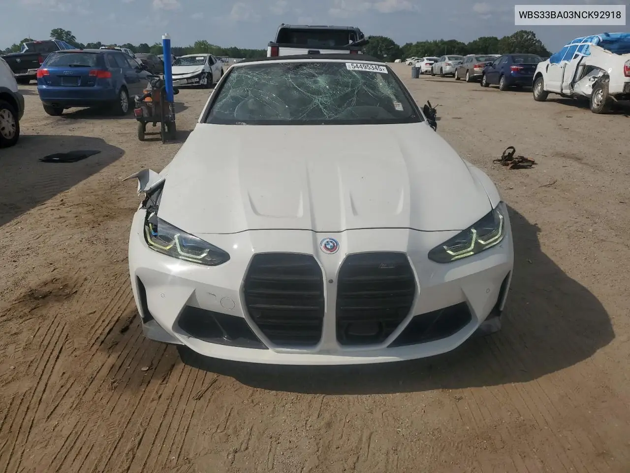 2022 BMW M4 Competition VIN: WBS33BA03NCK92918 Lot: 54495345