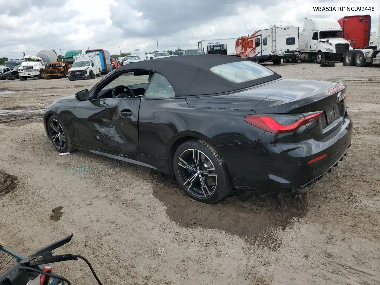 2022 BMW M440I VIN: WBA53AT01NCJ92448 Lot: 54790405