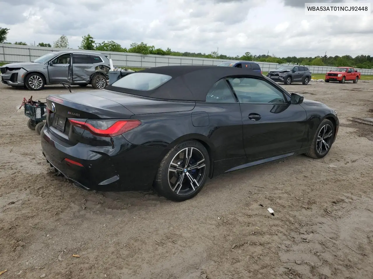 2022 BMW M440I VIN: WBA53AT01NCJ92448 Lot: 54790405