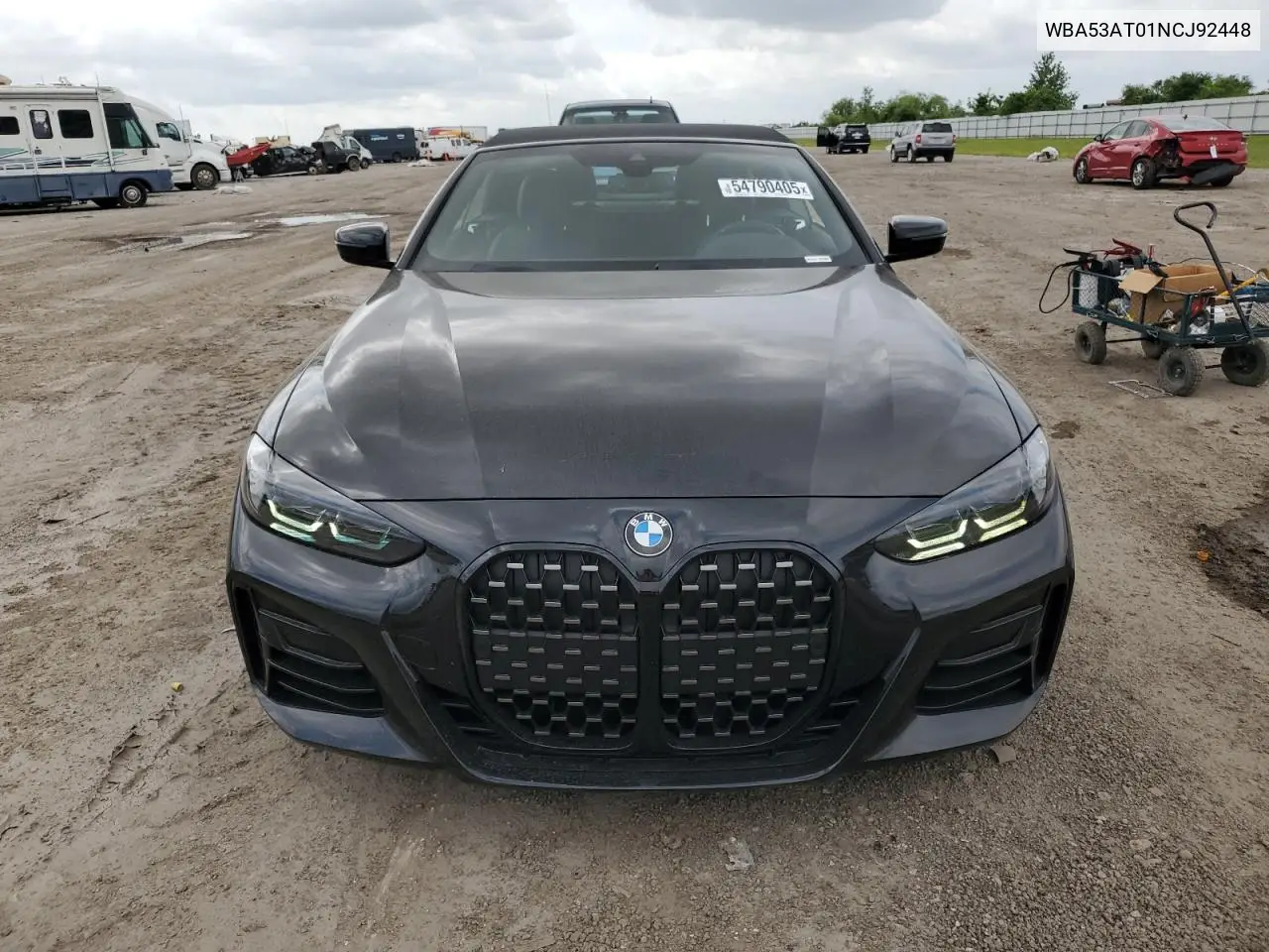 2022 BMW M440I VIN: WBA53AT01NCJ92448 Lot: 54790405