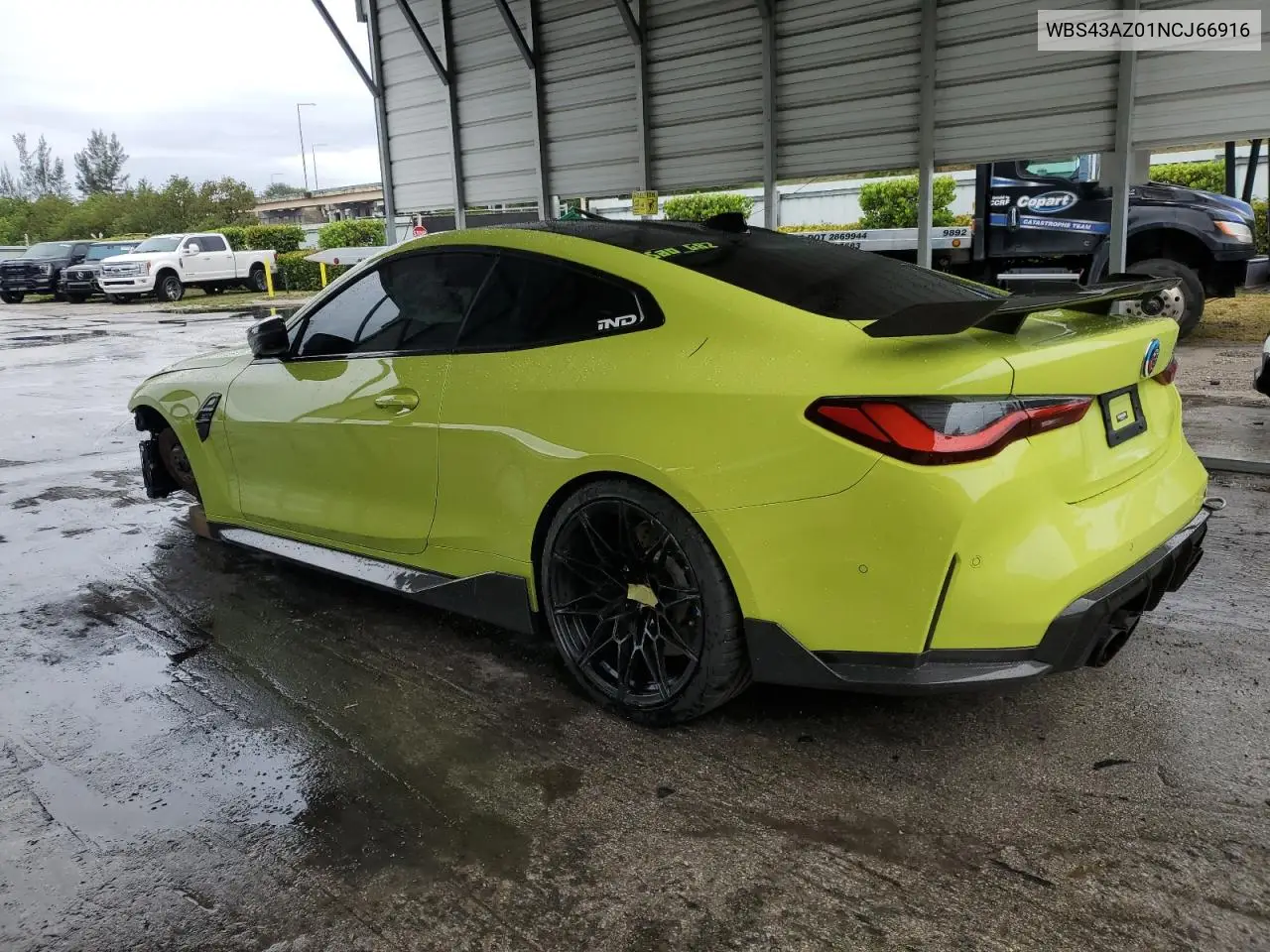2022 BMW M4 Competition VIN: WBS43AZ01NCJ66916 Lot: 56673785