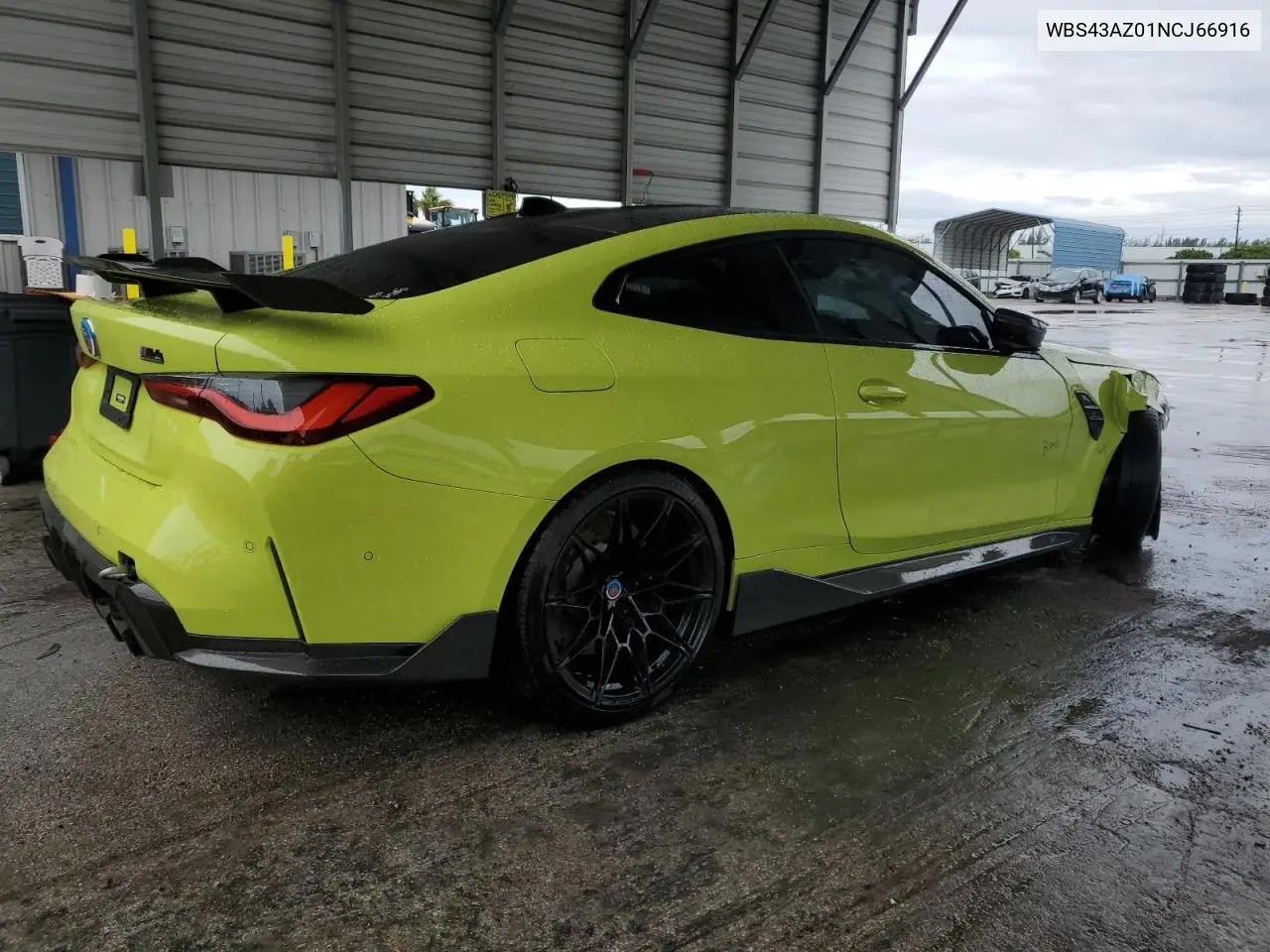2022 BMW M4 Competition VIN: WBS43AZ01NCJ66916 Lot: 56673785