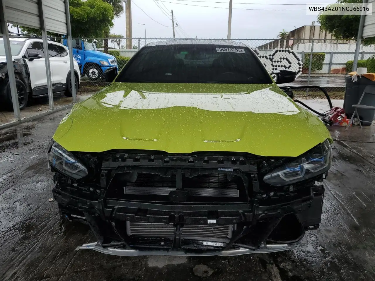 2022 BMW M4 Competition VIN: WBS43AZ01NCJ66916 Lot: 56673785