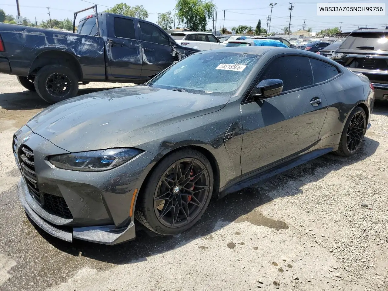 2022 BMW M4 Competition VIN: WBS33AZ05NCH99756 Lot: 58216505