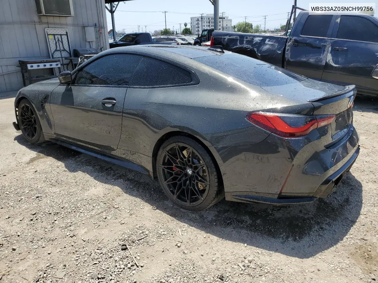 2022 BMW M4 Competition VIN: WBS33AZ05NCH99756 Lot: 58216505