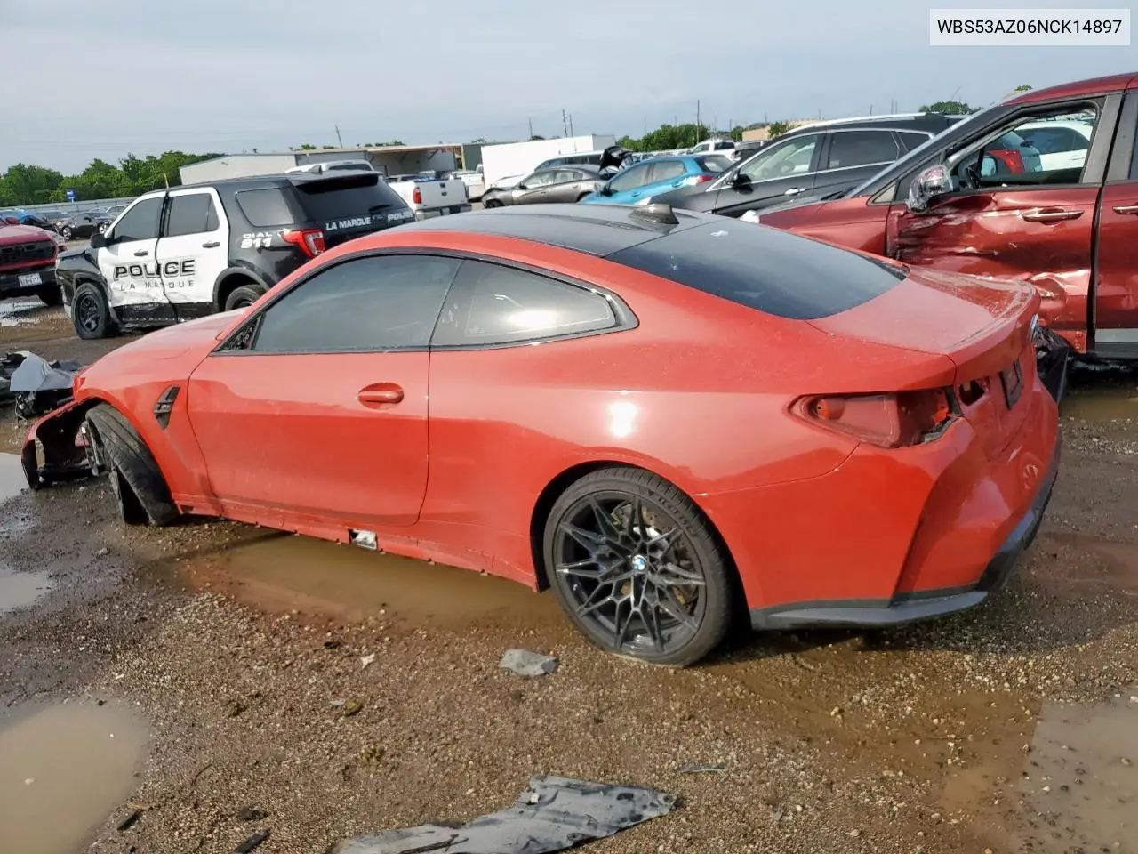 2022 BMW M4 VIN: WBS53AZ06NCK14897 Lot: 58431015
