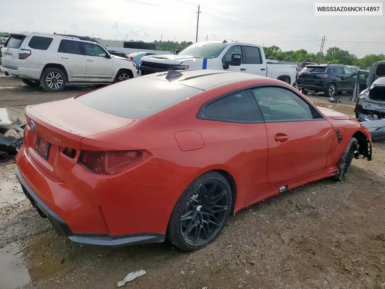 2022 BMW M4 VIN: WBS53AZ06NCK14897 Lot: 58431015