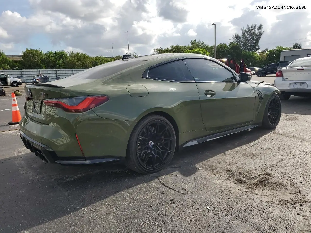 2022 BMW M4 Competition VIN: WBS43AZ04NCK63690 Lot: 58806885