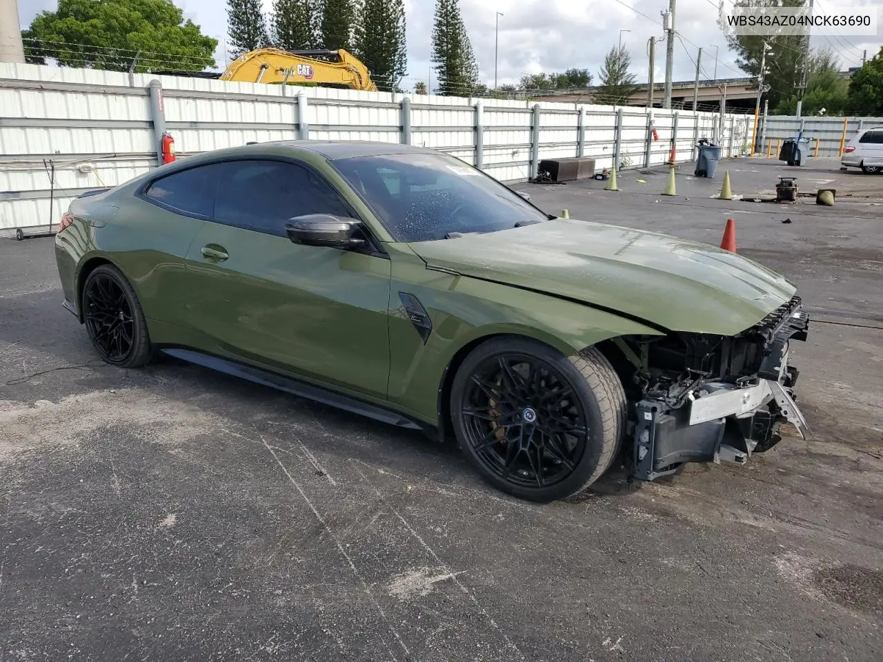 2022 BMW M4 Competition VIN: WBS43AZ04NCK63690 Lot: 58806885