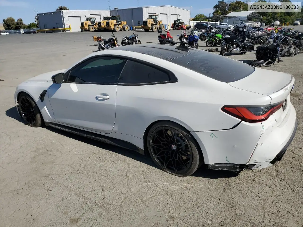 2022 BMW M4 Competition VIN: WBS43AZ03NCK80383 Lot: 58859295