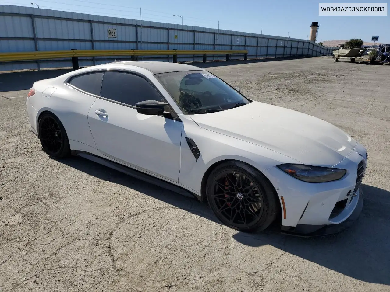 2022 BMW M4 Competition VIN: WBS43AZ03NCK80383 Lot: 58859295