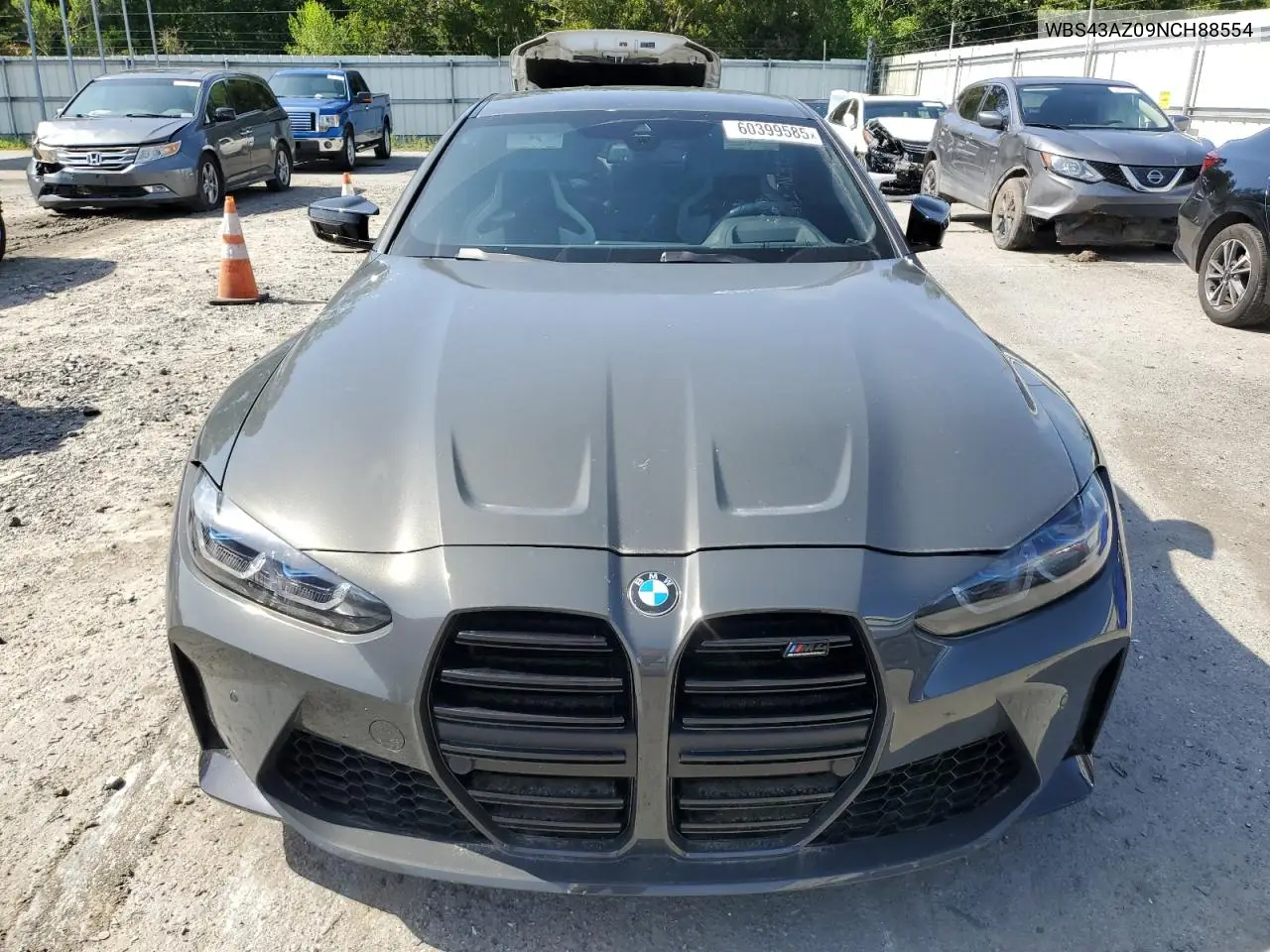 2022 BMW M4 Competition VIN: WBS43AZ09NCH88554 Lot: 60399585