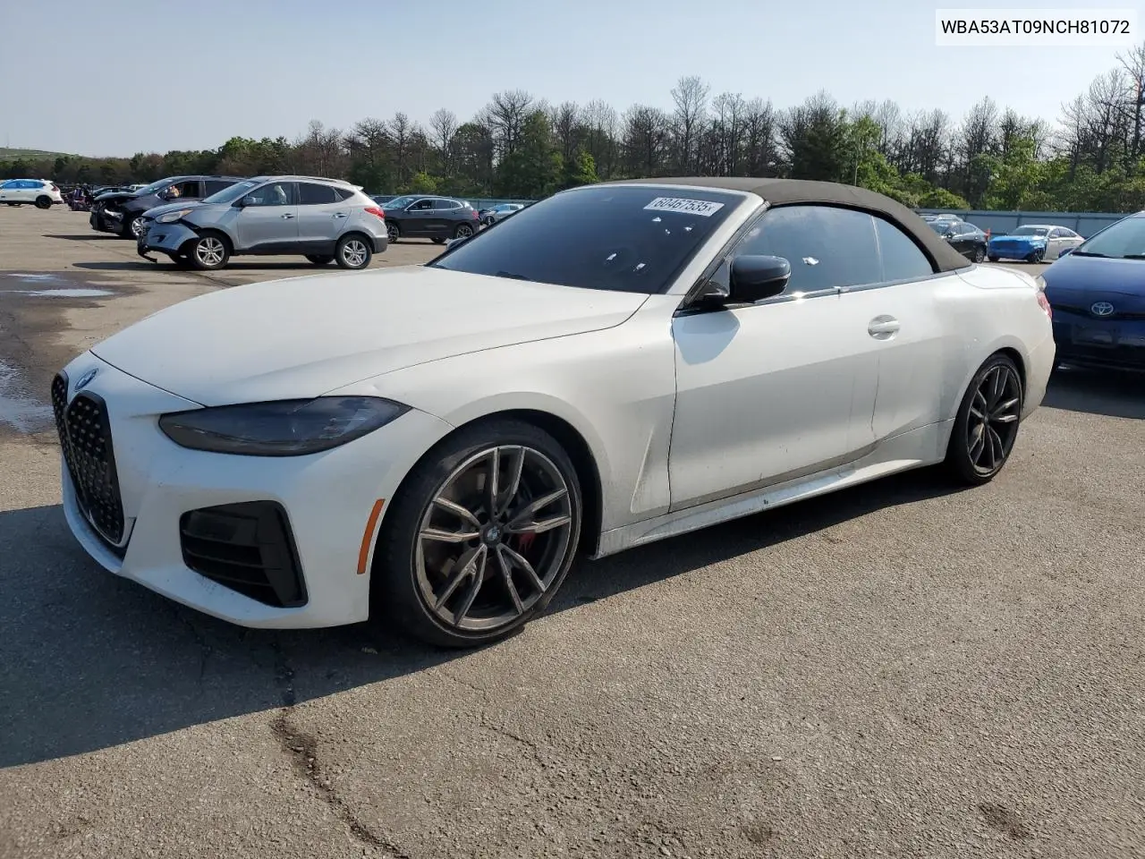 2022 BMW M440I VIN: WBA53AT09NCH81072 Lot: 60467535