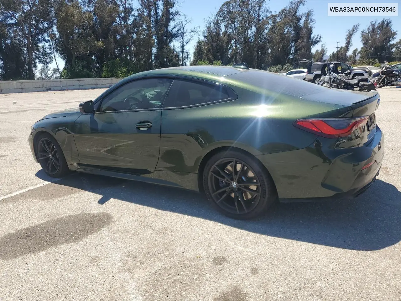 2022 BMW M440I VIN: WBA83AP00NCH73546 Lot: 62530305