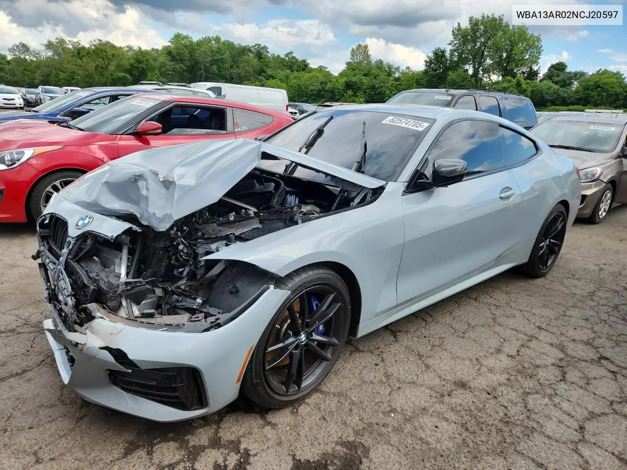 2022 BMW M440Xi VIN: WBA13AR02NCJ20597 Lot: 62574785