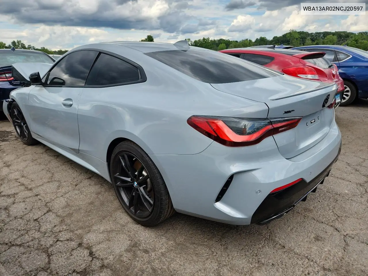 2022 BMW M440Xi VIN: WBA13AR02NCJ20597 Lot: 62574785