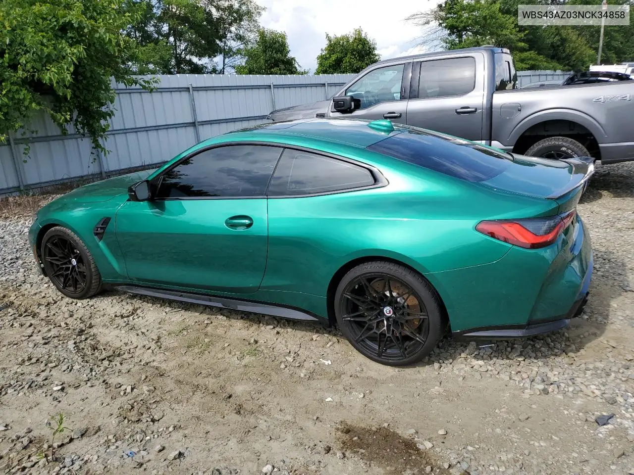 2022 BMW M4 Competition VIN: WBS43AZ03NCK34858 Lot: 64733515