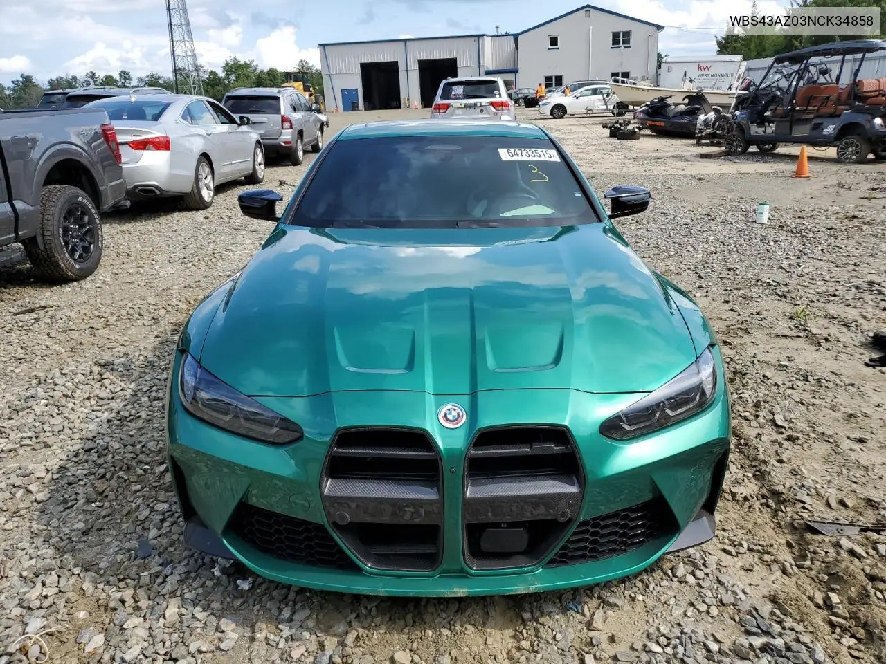 2022 BMW M4 Competition VIN: WBS43AZ03NCK34858 Lot: 64733515