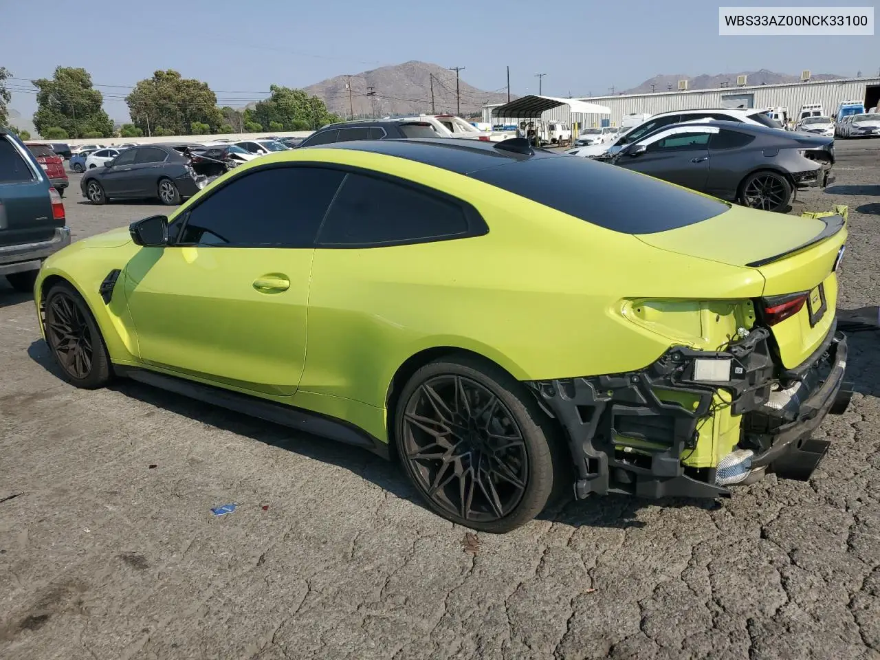 2022 BMW M4 Competition VIN: WBS33AZ00NCK33100 Lot: 64785665