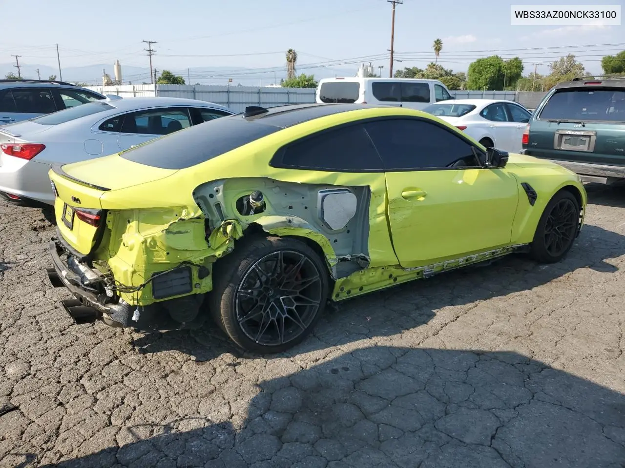 2022 BMW M4 Competition VIN: WBS33AZ00NCK33100 Lot: 64785665