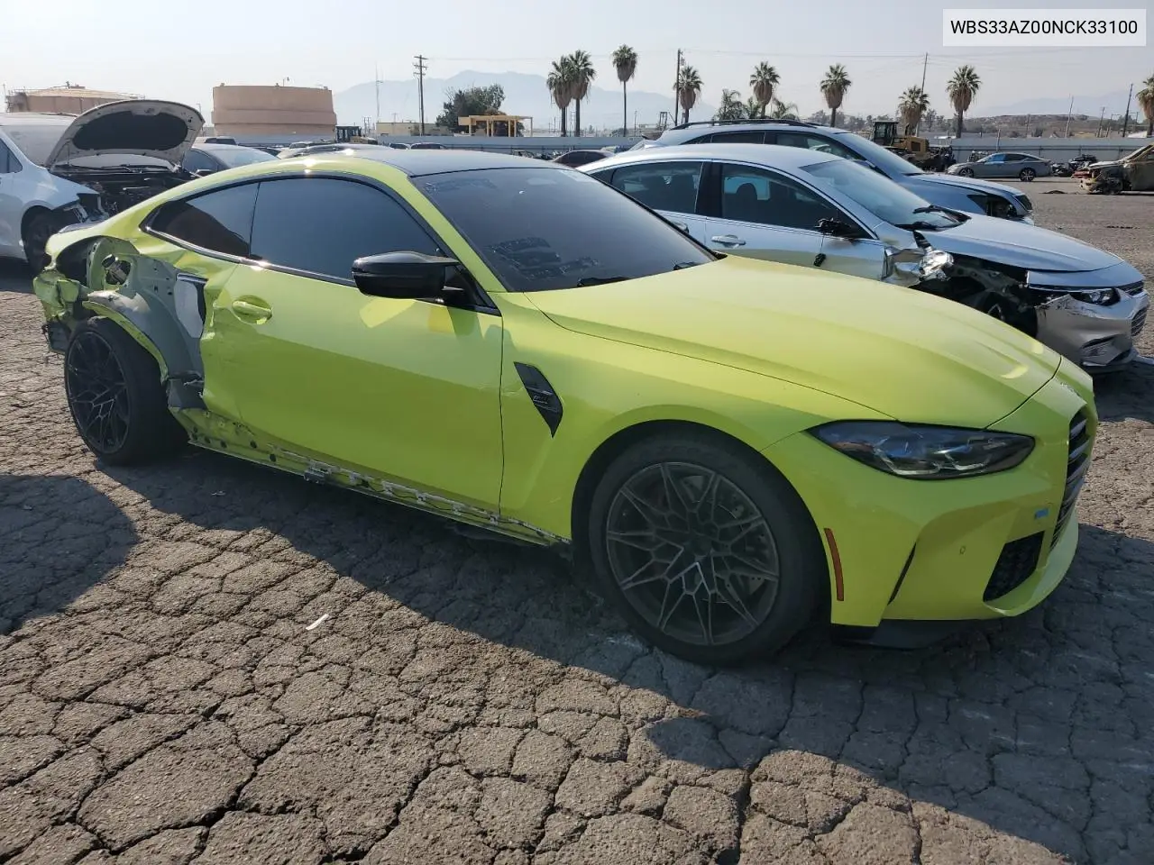 2022 BMW M4 Competition VIN: WBS33AZ00NCK33100 Lot: 64785665