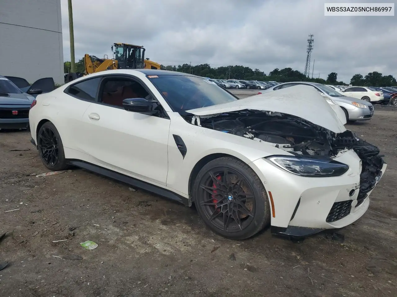 2022 BMW M4 VIN: WBS53AZ05NCH86997 Lot: 65124395