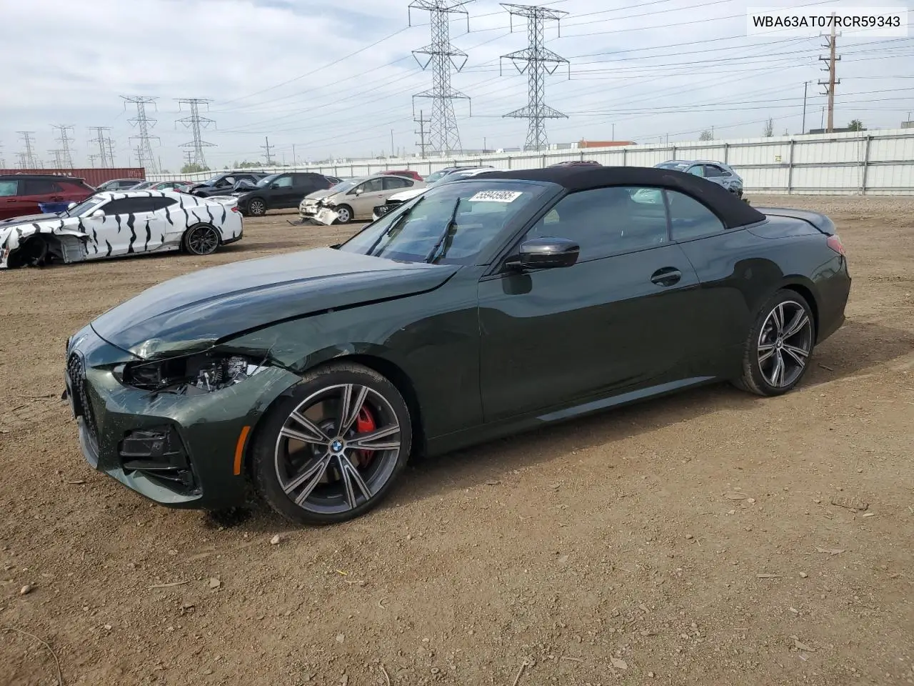 2024 BMW M440Xi VIN: WBA63AT07RCR59343 Lot: 55945985
