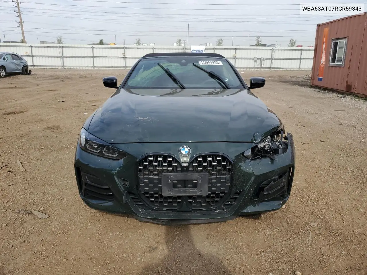 2024 BMW M440Xi VIN: WBA63AT07RCR59343 Lot: 55945985