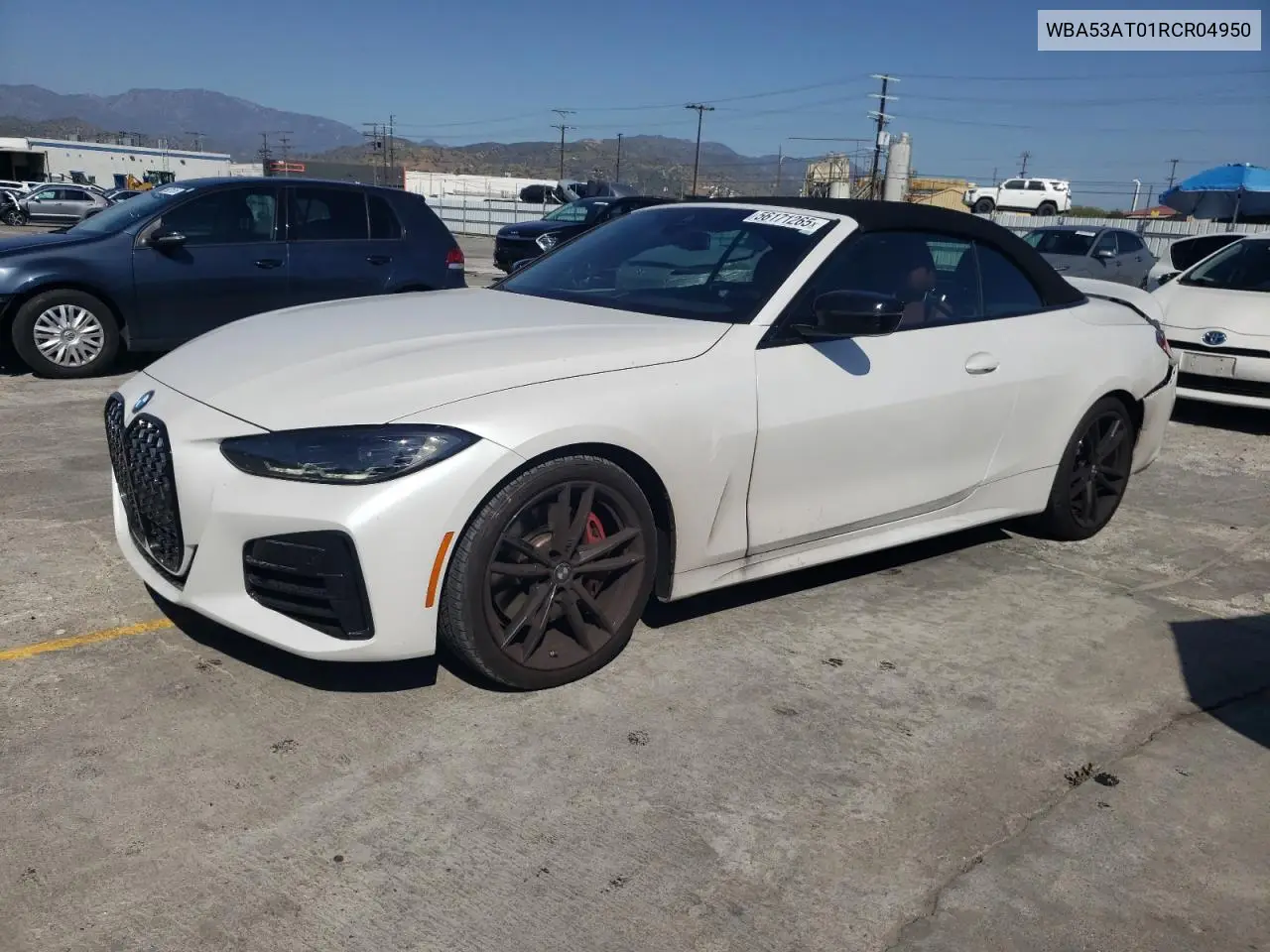 2024 BMW M440I VIN: WBA53AT01RCR04950 Lot: 56171265