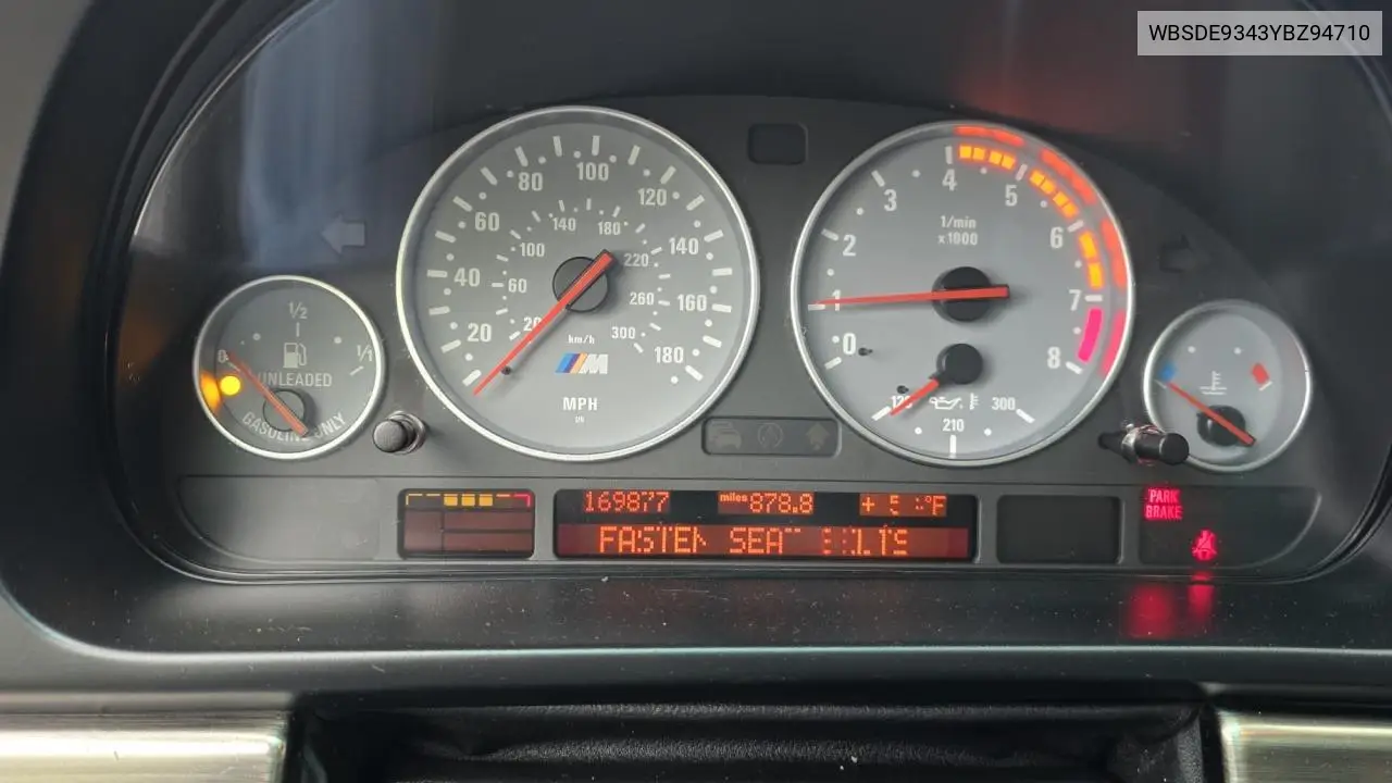 2000 BMW M5 VIN: WBSDE9343YBZ94710 Lot: 56716935
