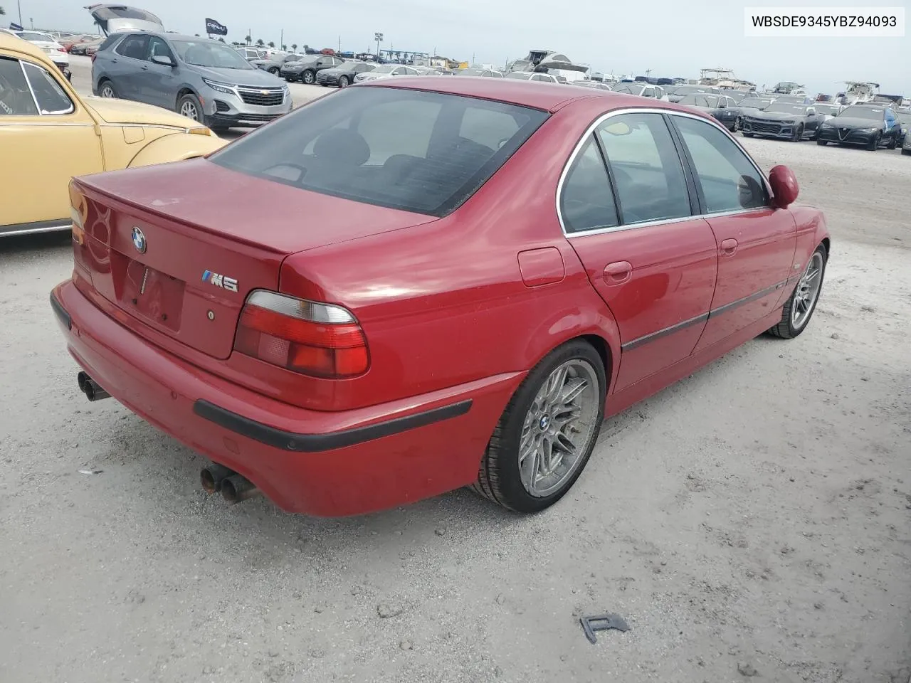 2000 BMW M5 VIN: WBSDE9345YBZ94093 Lot: 74606874