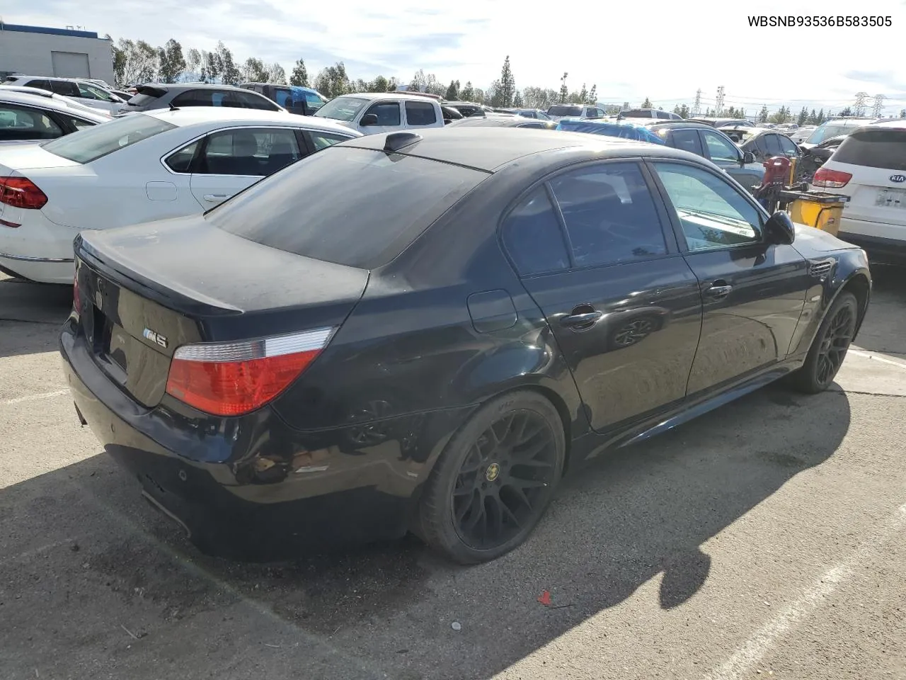2006 BMW M5 VIN: WBSNB93536B583505 Lot: 40292044