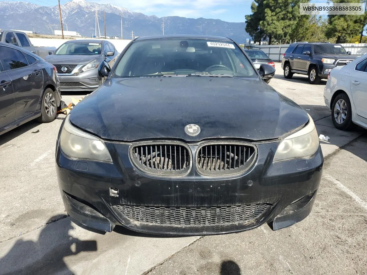 2006 BMW M5 VIN: WBSNB93536B583505 Lot: 40292044