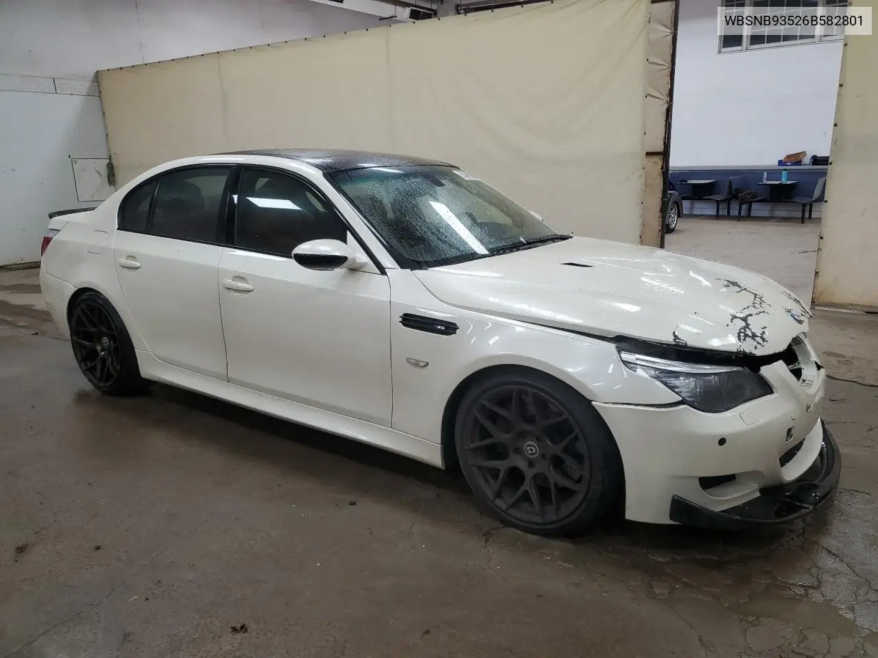 2006 BMW M5 VIN: WBSNB93526B582801 Lot: 55942555