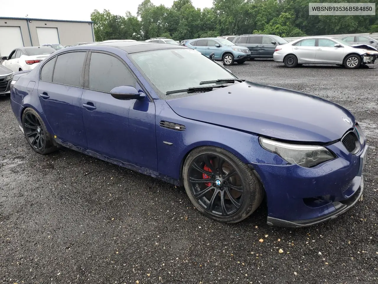 2006 BMW M5 VIN: WBSNB93536B584850 Lot: 61025025