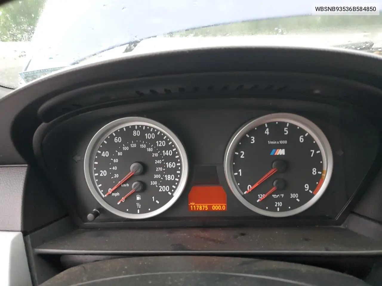 2006 BMW M5 VIN: WBSNB93536B584850 Lot: 61025025