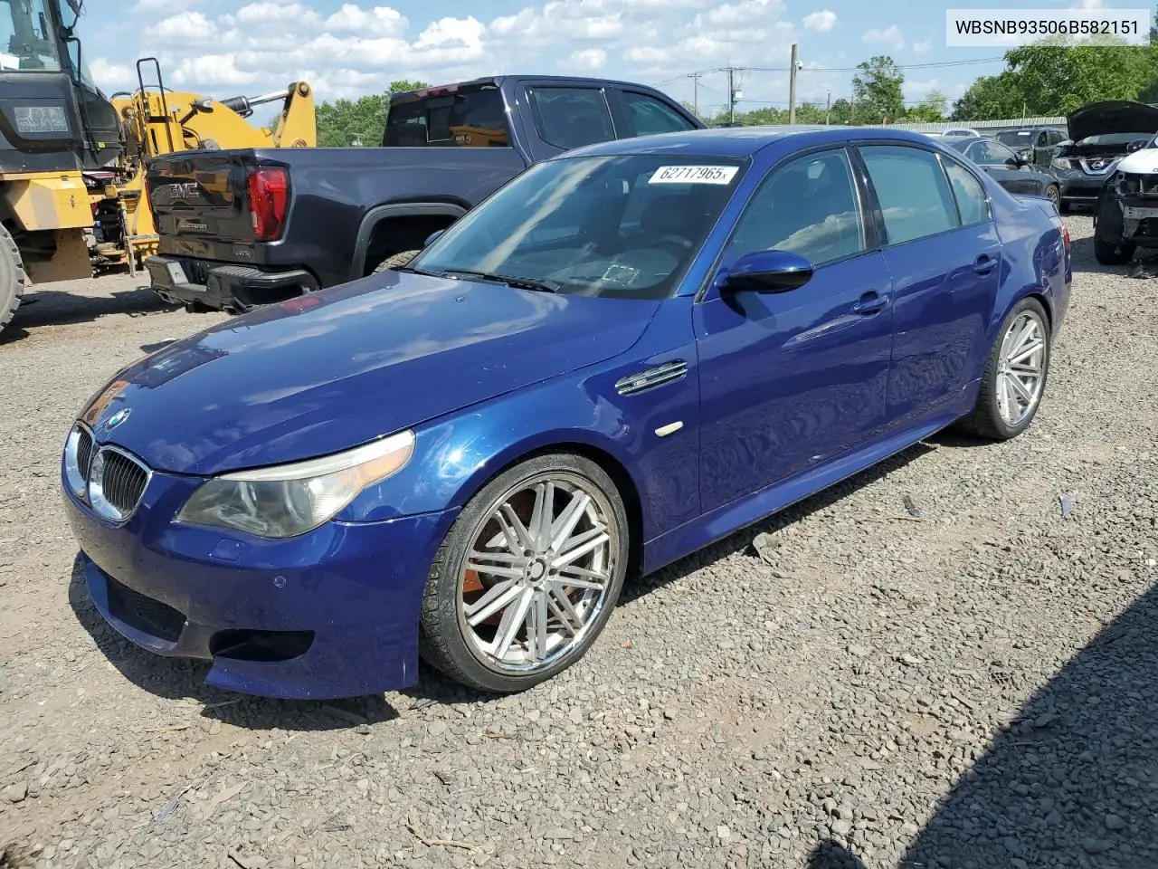 2006 BMW M5 VIN: WBSNB93506B582151 Lot: 62717965