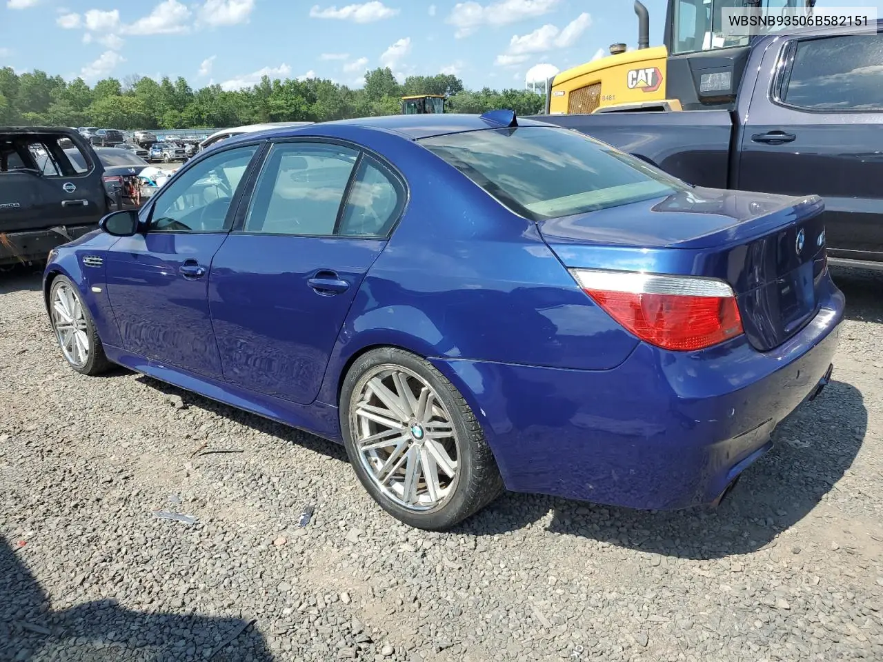 2006 BMW M5 VIN: WBSNB93506B582151 Lot: 62717965