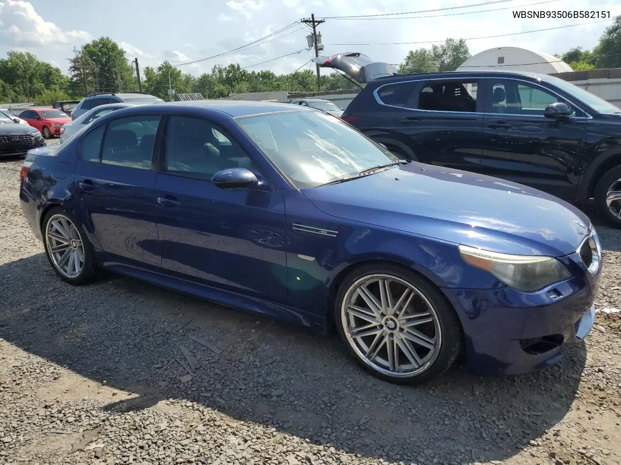2006 BMW M5 VIN: WBSNB93506B582151 Lot: 62717965