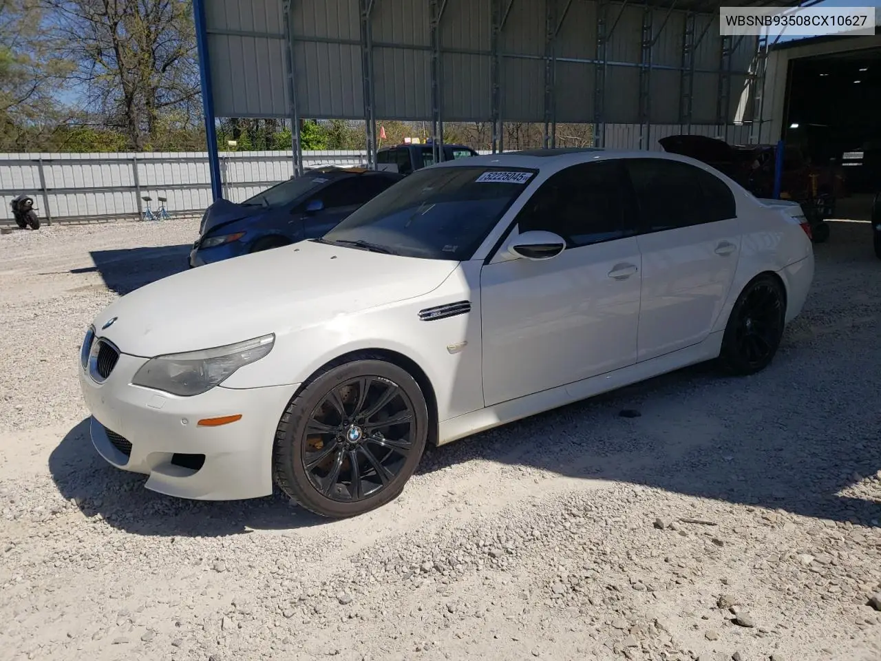2008 BMW M5 VIN: WBSNB93508CX10627 Lot: 52225045