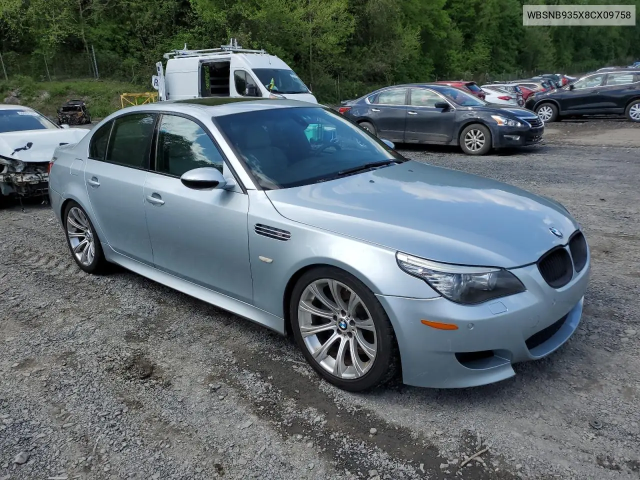 2008 BMW M5 VIN: WBSNB935X8CX09758 Lot: 56399835
