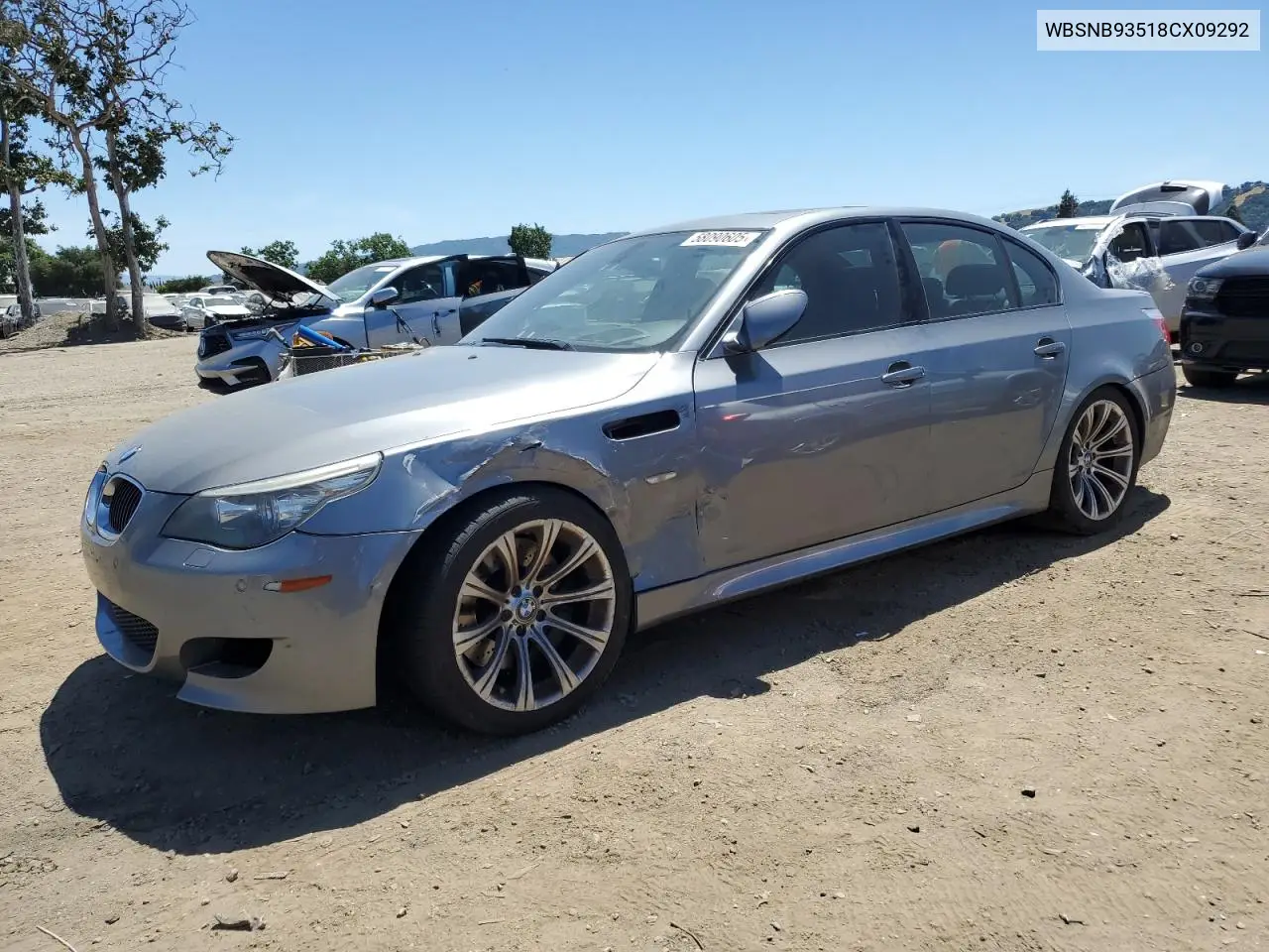 2008 BMW M5 VIN: WBSNB93518CX09292 Lot: 57896195