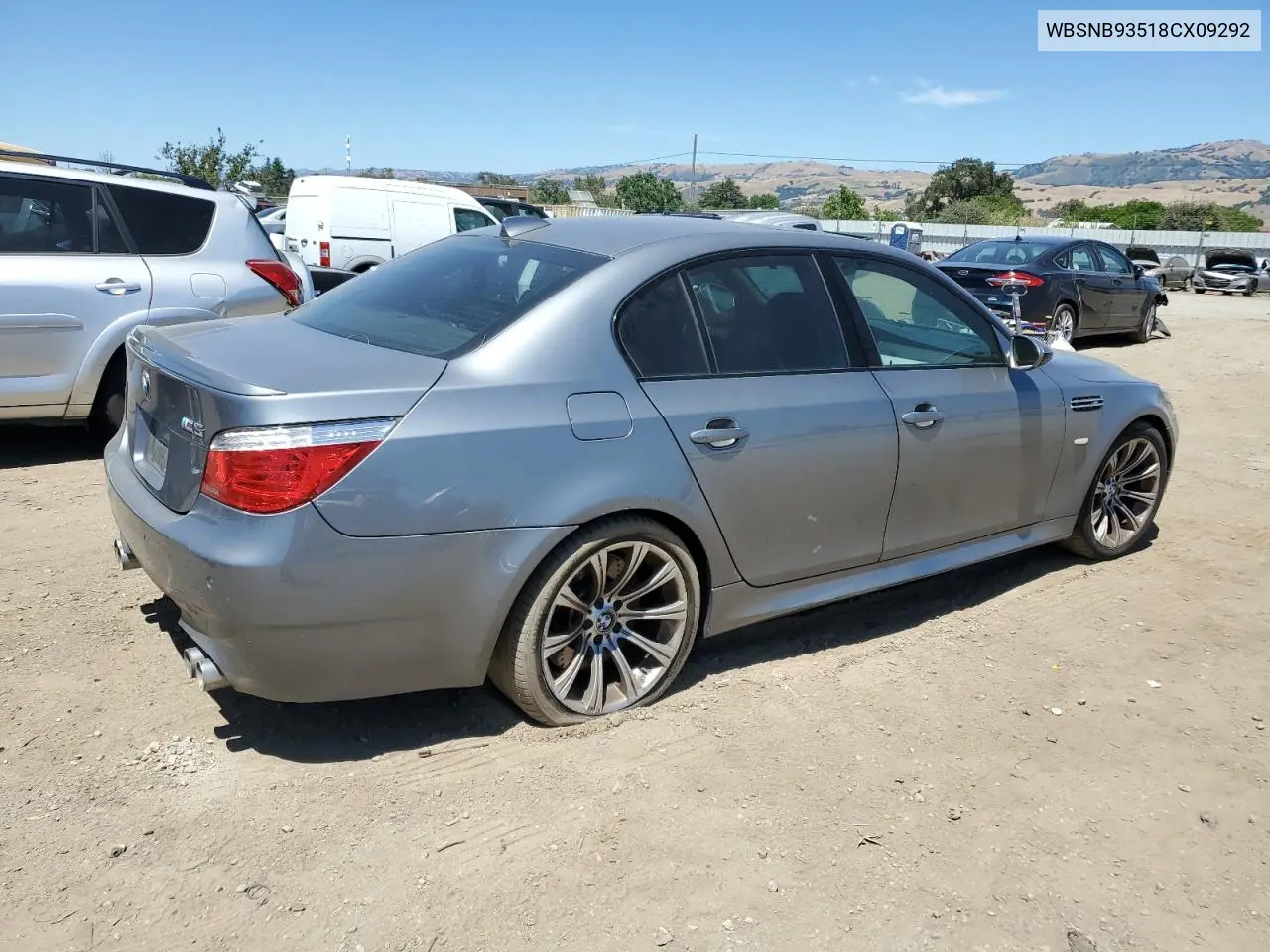 2008 BMW M5 VIN: WBSNB93518CX09292 Lot: 57896195