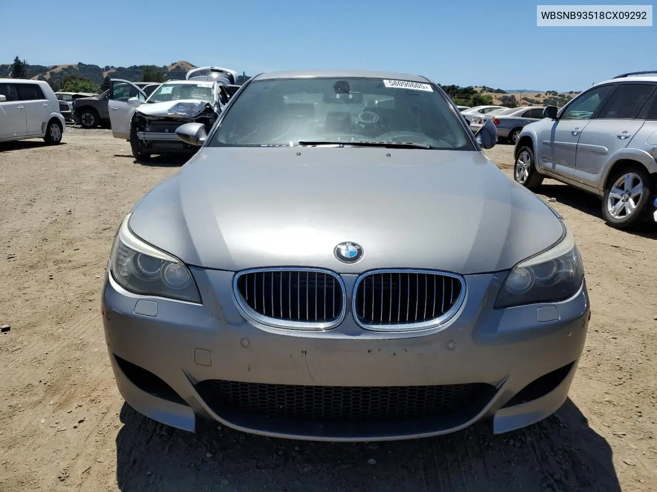 2008 BMW M5 VIN: WBSNB93518CX09292 Lot: 57896195