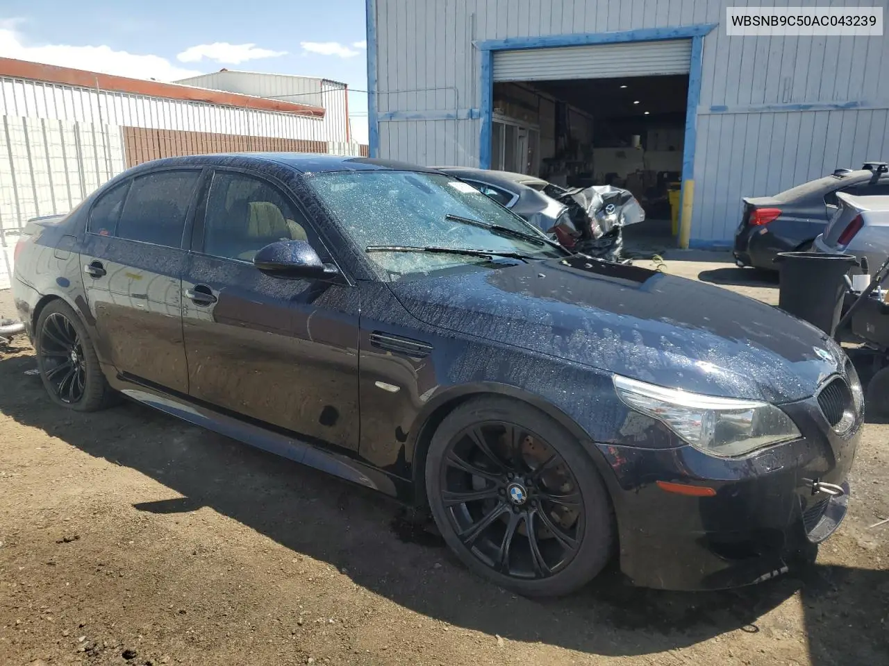 2010 BMW M5 VIN: WBSNB9C50AC043239 Lot: 53918295