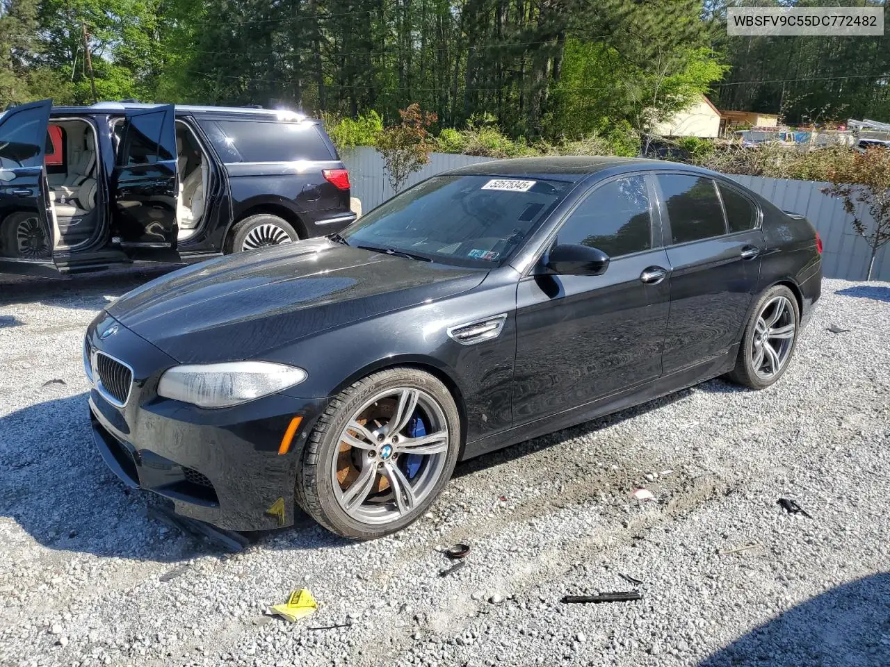 2013 BMW M5 VIN: WBSFV9C55DC772482 Lot: 52575345