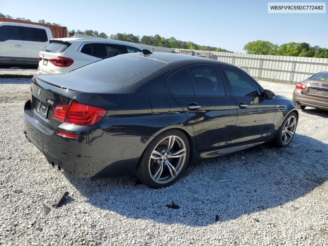 2013 BMW M5 VIN: WBSFV9C55DC772482 Lot: 52575345
