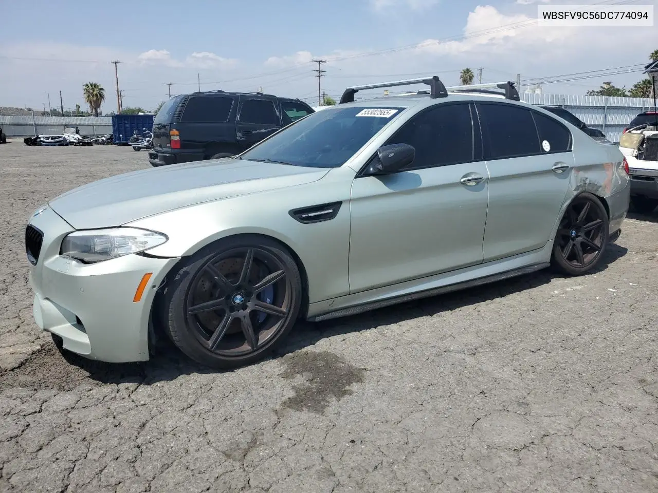 2013 BMW M5 VIN: WBSFV9C56DC774094 Lot: 55302565